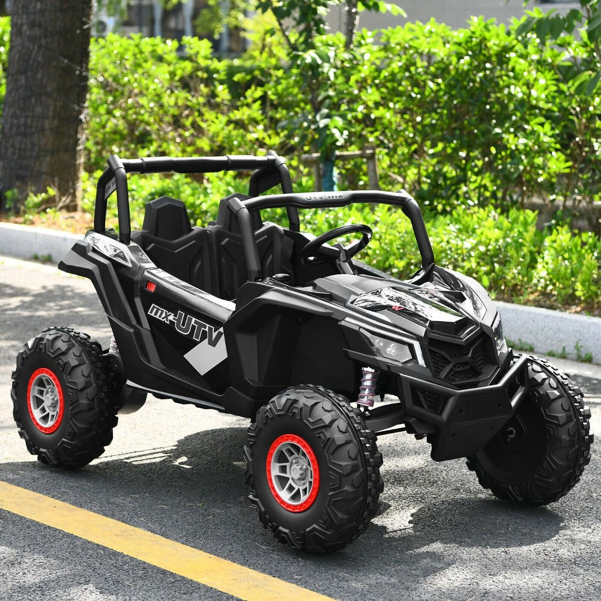 12V Electric Car with Music Remote Control and 2 Seats for Kids