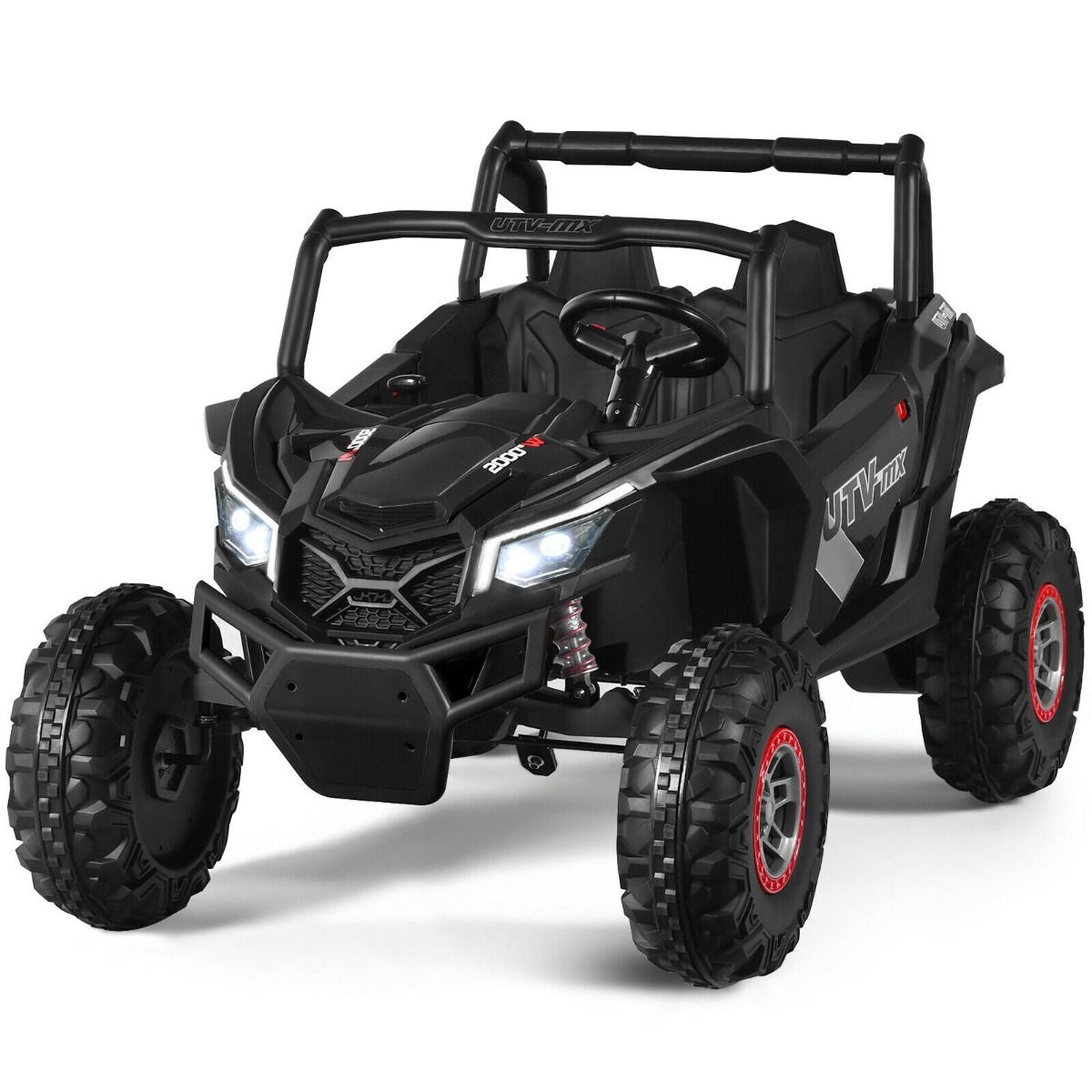 12V Electric Car with Music Remote Control and 2 Seats for Kids