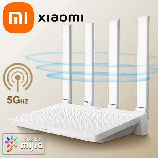 2024 NEW Original  AX3000T Router 2.4Ghz 5Ghz 1.3Ghz CPU 2X2 160Mhz WAN LAN LED NFC Connection for Home Office Games Mi