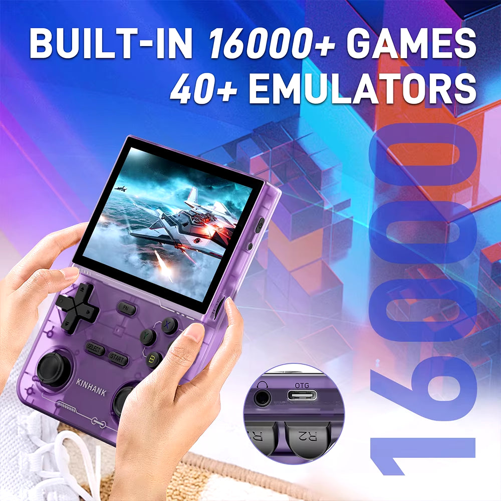 K36 Retro Handheld Video Game Console 500Nit 3.5 Inch IPS Screen 16000 Games Emulator for PS1/PSP/DC/N64/SS