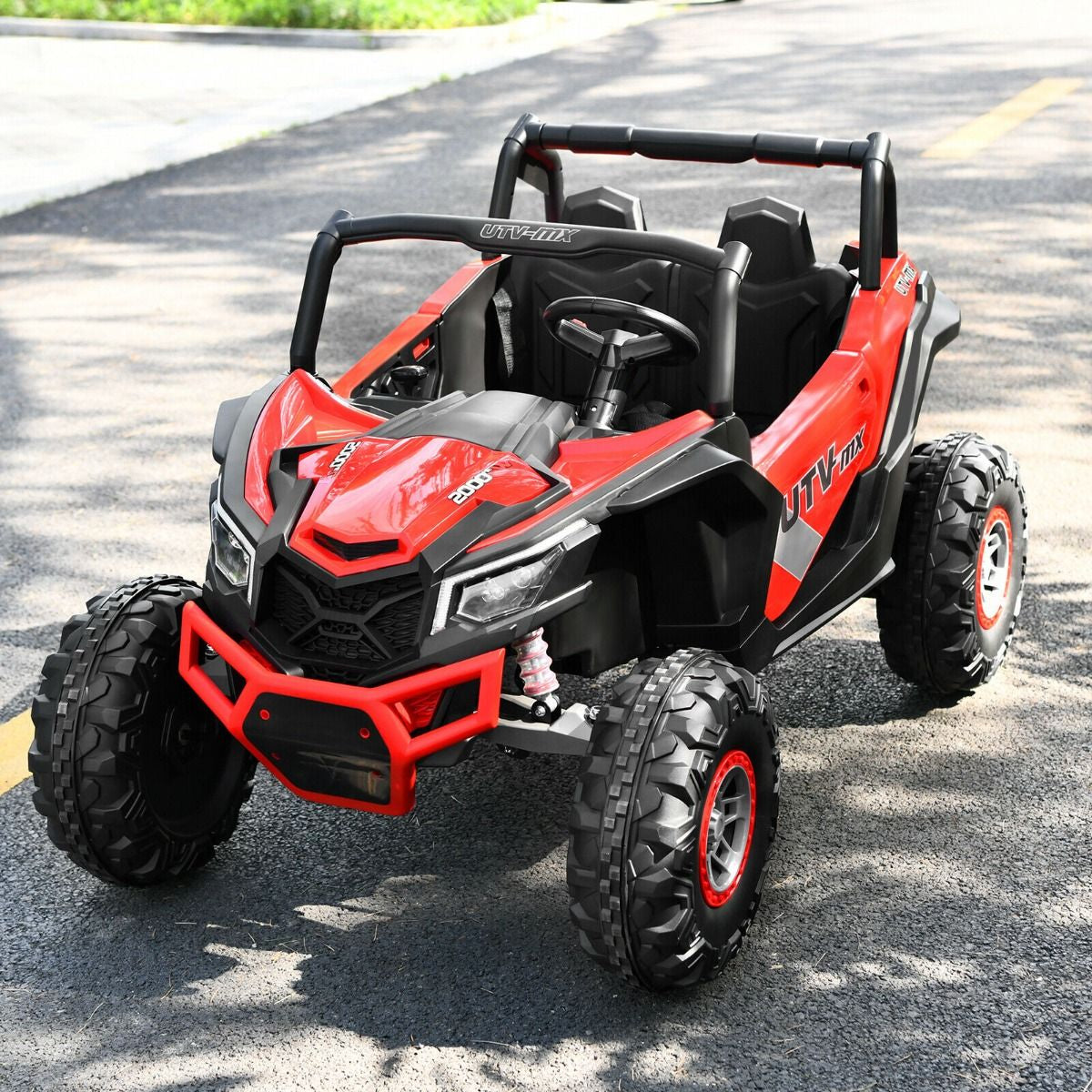 12V Electric Car with Music Remote Control and 2 Seats for Kids