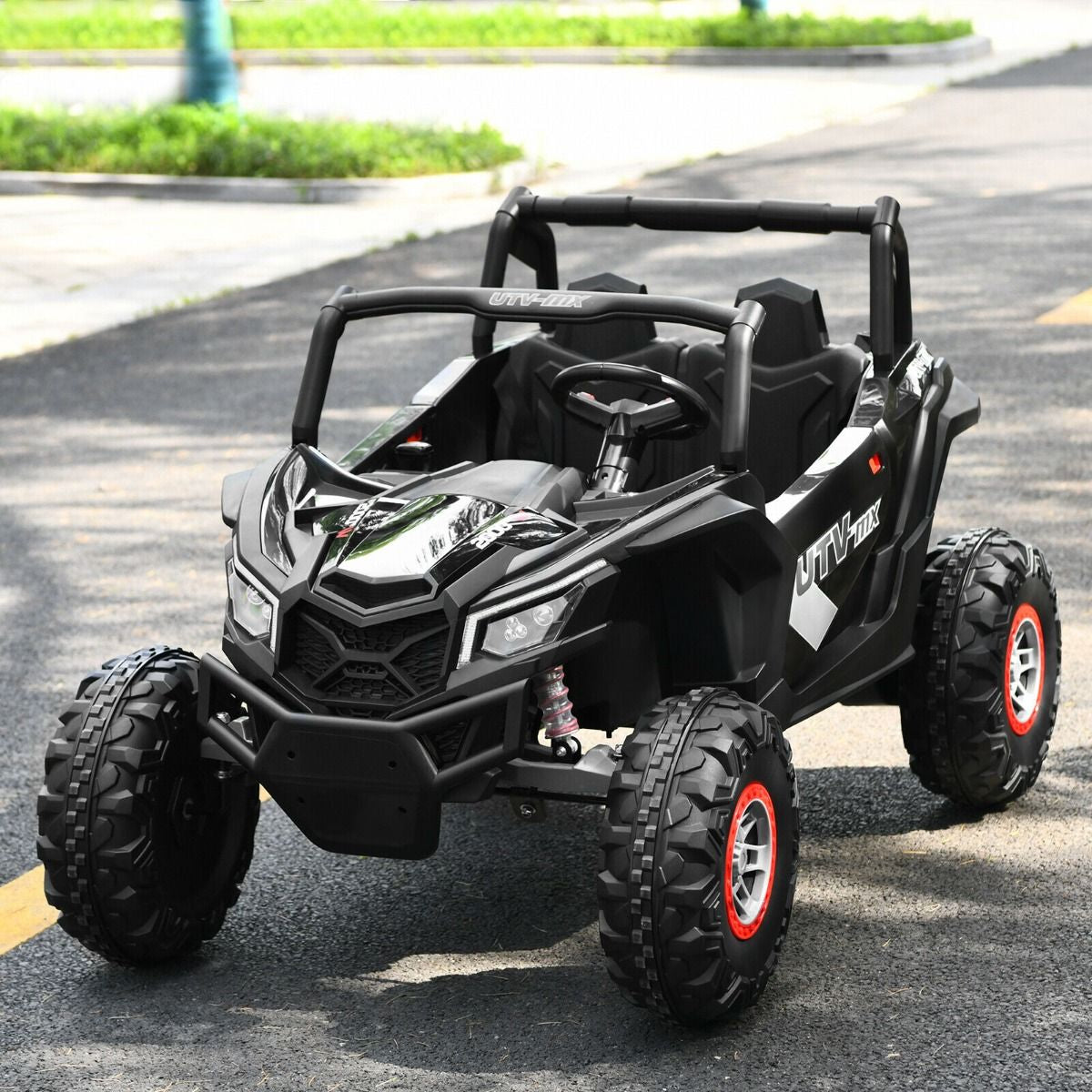 12V Electric Car with Music Remote Control and 2 Seats for Kids