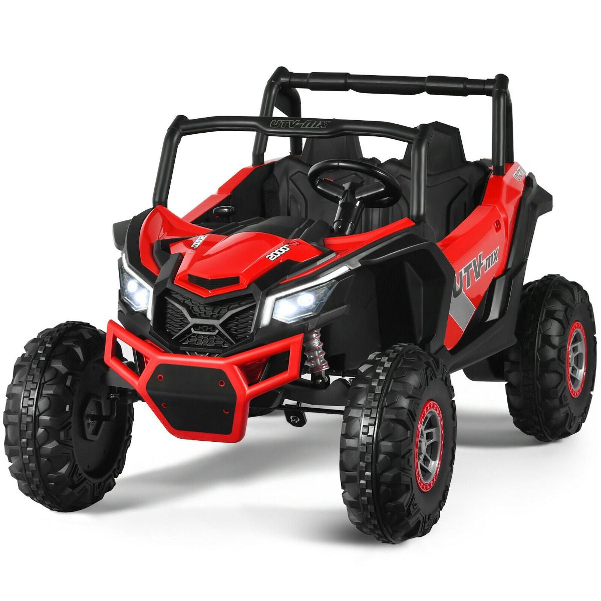 12V Electric Car with Music Remote Control and 2 Seats for Kids