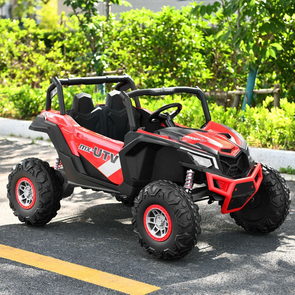 12V Electric Car with Music Remote Control and 2 Seats for Kids