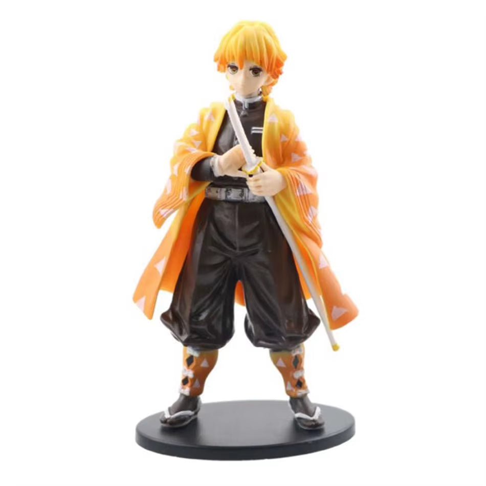 Anime Demon Slayer Kimetsu No Yaiba Figure Kamado Tanjirou Action Figure Agatsuma Zenitsu Nezuko Warrior PVC Model Toys